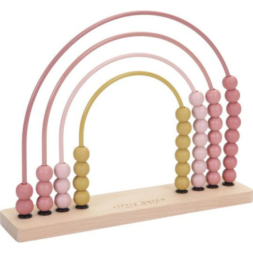 Počítadlo drevené dúha Pink