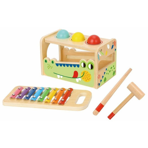 2Kids Toys Zatlĺkačka a xylofón Krokodíl